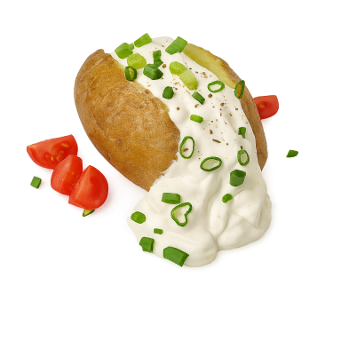 Back-Potato mit Kreuterquark